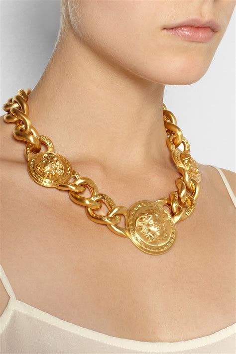 versace gold band|Versace necklace real gold.